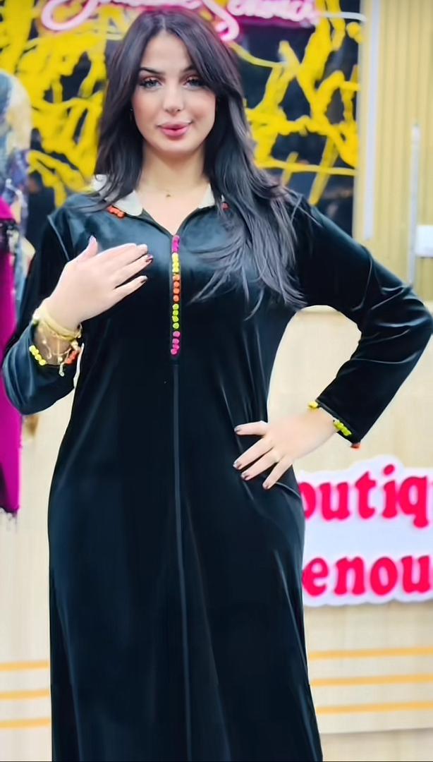 Jellabas Bouton Coloré Katifa